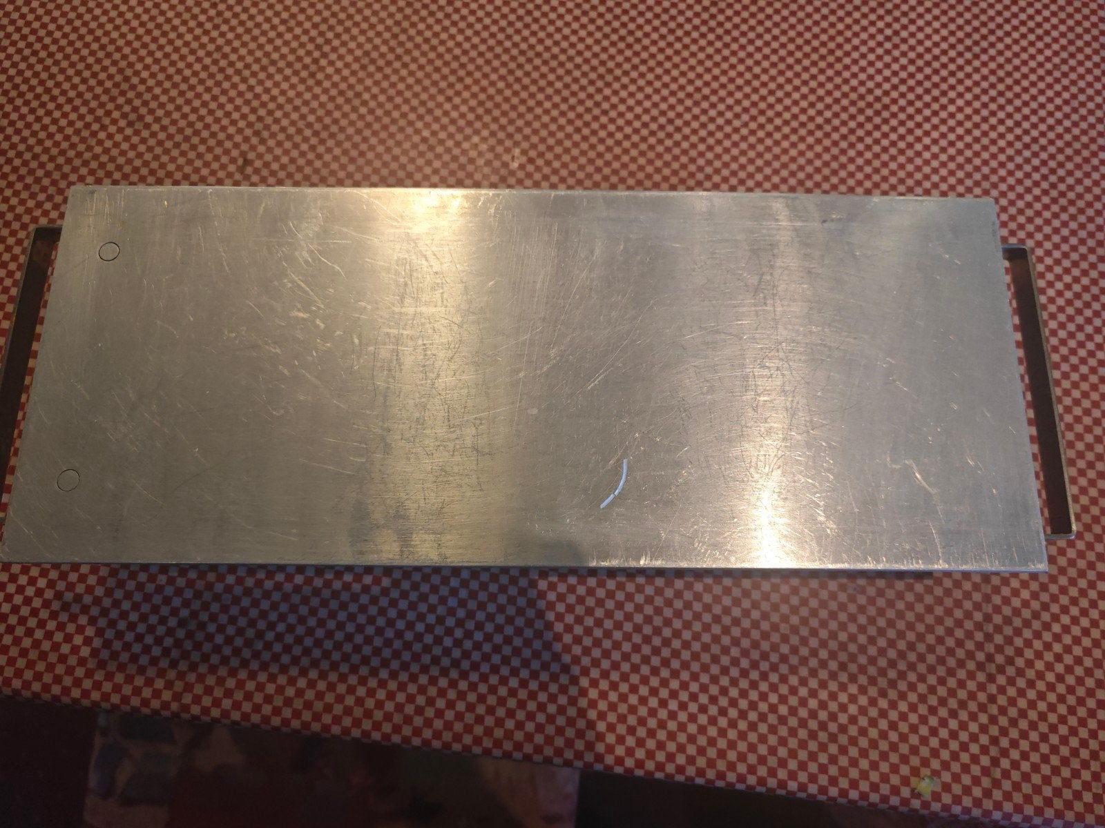 Metalen waxinelichthouder voor 3 kaarsen, Gebruikt, Waxinelichthouder, Ophalen of Verzenden, Metaal