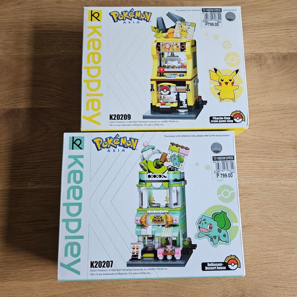 Keeppley (KO LEGO) Pokémon Asia Pikachu & Bulbasaur bouwsets, Overige thema's, Lego, Nieuw, Ophalen of Verzenden