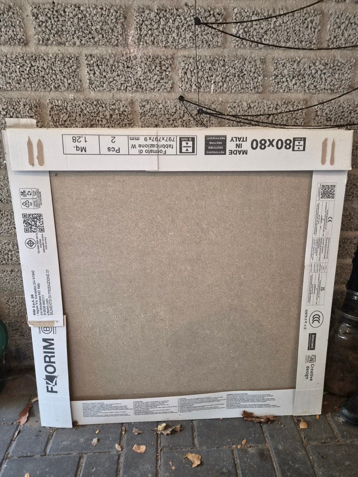 Vloertegel 80x80 ivory sand en white sand, Doe-het-zelf en Verbouw, Ophalen, 60 cm of meer, Nieuw, Vloertegels