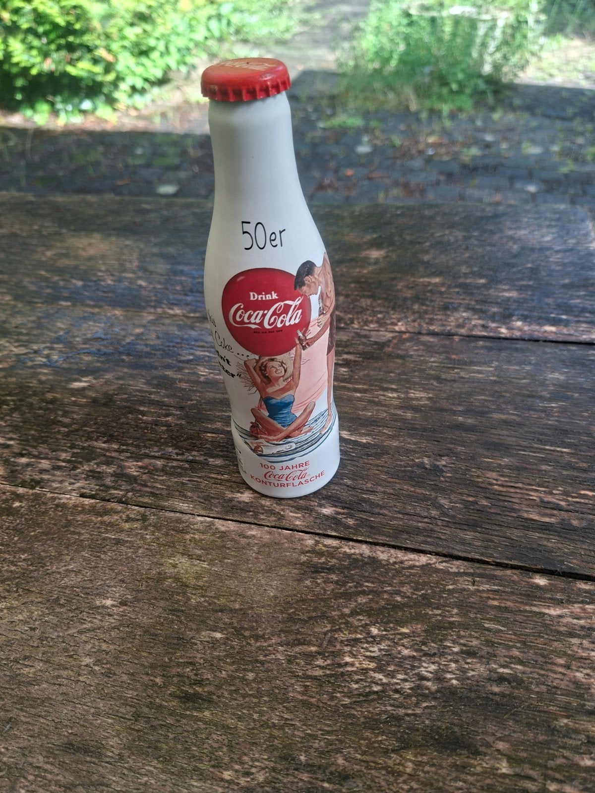 Coca-Cola 100 jaar contourflesje jaren '50 design, Verzamelen, Ophalen of Verzenden, Zo goed als nieuw