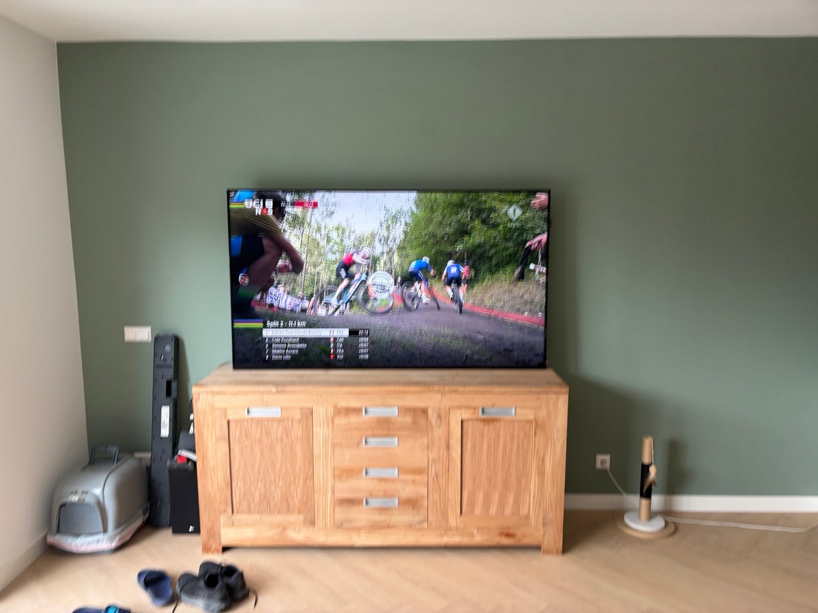 75 inch TV (geen Smart TV) met kleine schermschade, Ophalen, Gebruikt, 100 cm of meer, Samsung
