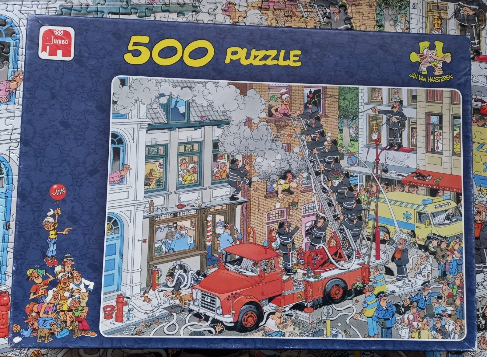 Jumbo puzzel 500 stukjes Jan van Haasteren brandmeester, Hobby en Vrije tijd, Denksport en Puzzels, Ophalen, 500 t/m 1500 stukjes
