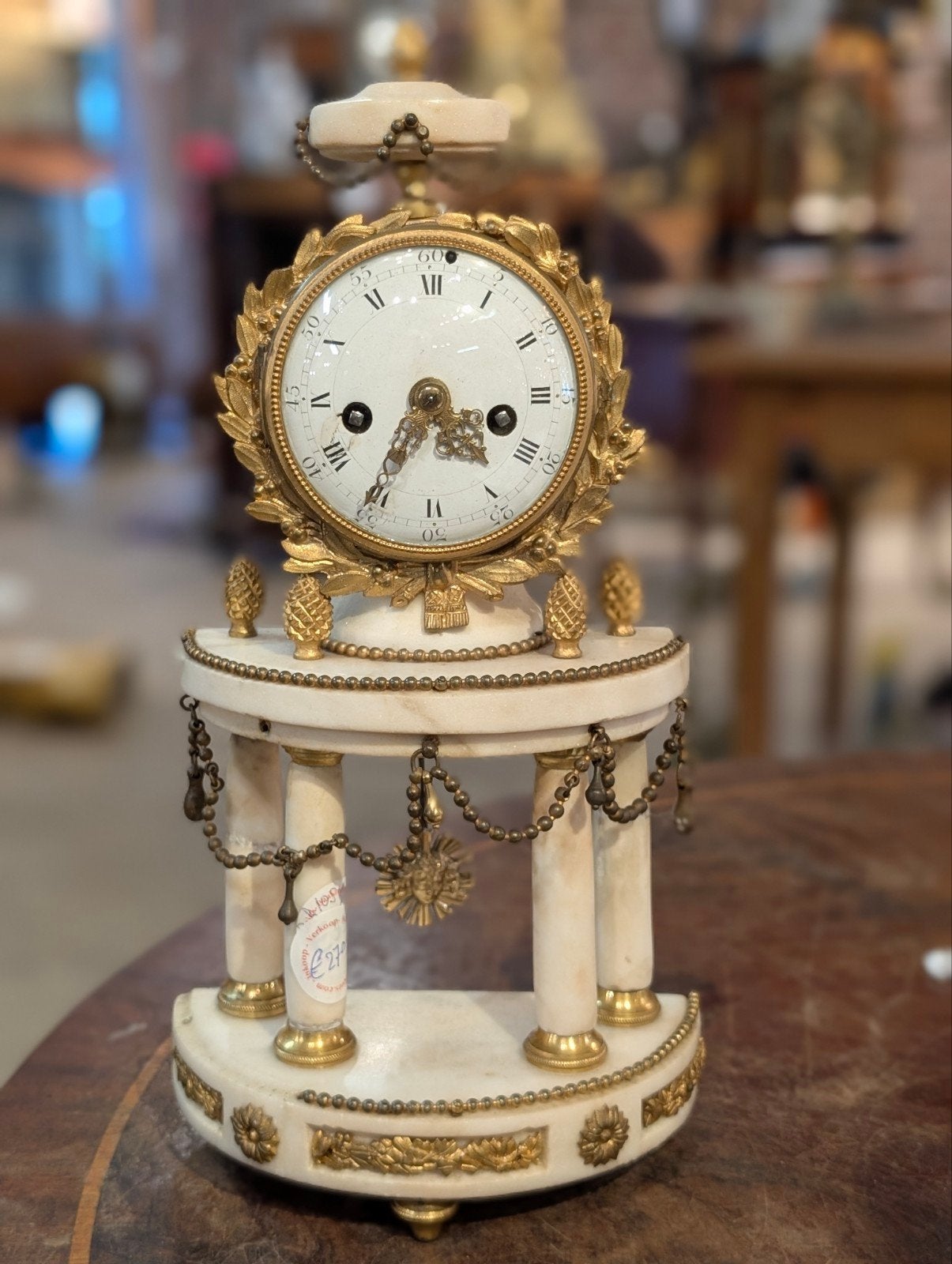 Antieke Franse pendule 35 cm hoog. €270., Antiek en Kunst, Antiek | Klokken, Ophalen