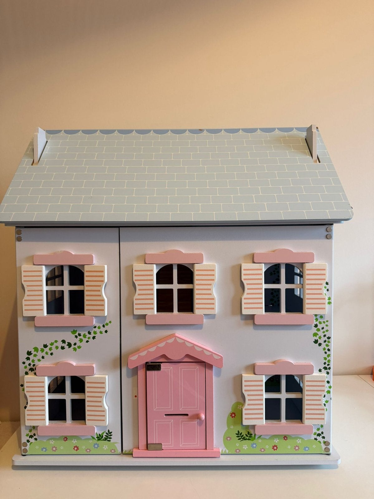 Houten poppenhuis ivy house tidlo timeless toys incl doos, Ophalen of Verzenden, Gebruikt, Poppenhuis