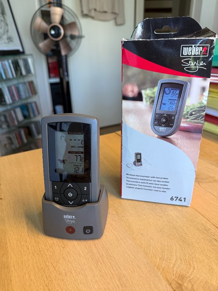 Weber Thermometer 6741 - Nieuw - wireless met dubbele sensor, Ophalen of Verzenden, Nieuw, Weber