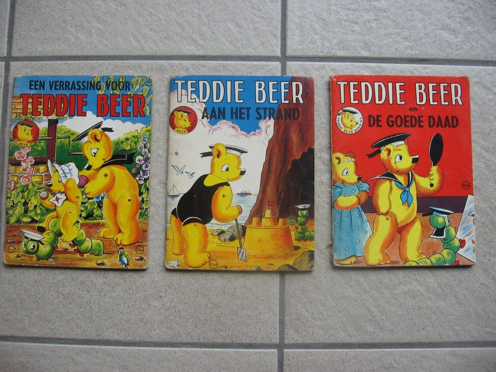 Twee Teddie Beer boekjes uit de jaren '60 - Collectors item, Boeken, Ophalen of Verzenden, Gelezen, Sprookjes
