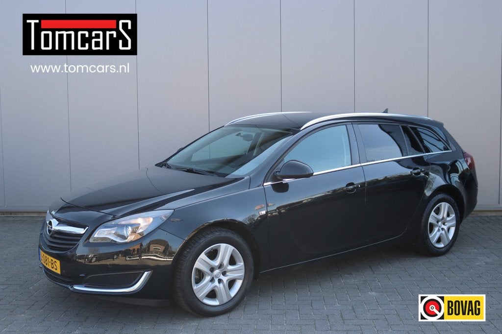 Opel Insignia Sports Tourer 1.6 Turbo 170PK Automaat Edition, Stof, Gebruikt, Met garantie (alle), Zwart