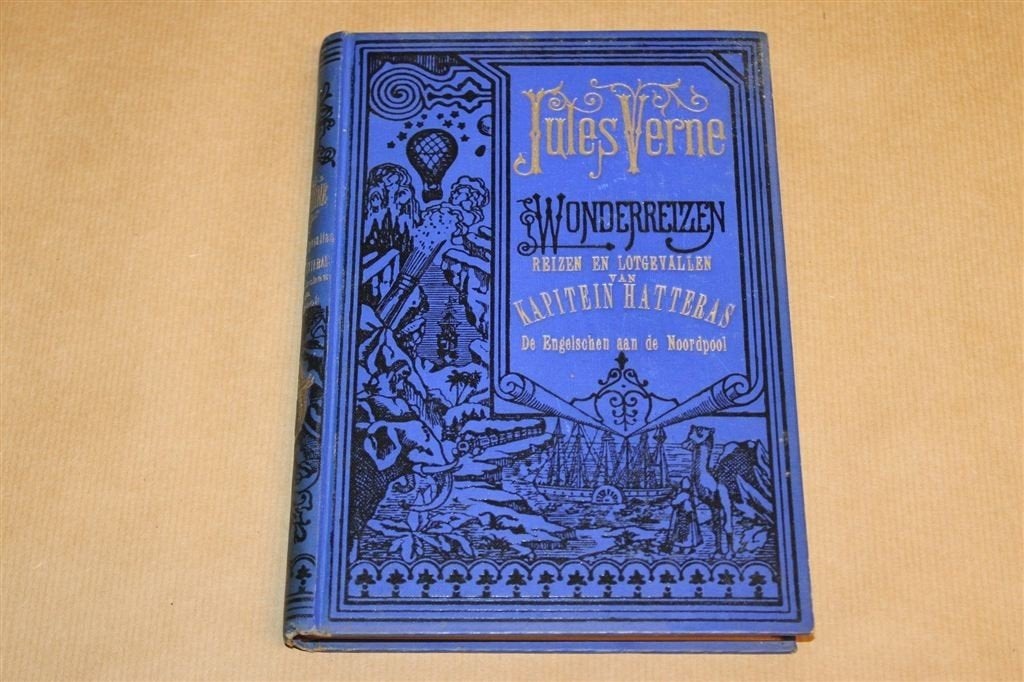 Kapitein Hatteras — Jules Verne Wonderreizen Elsevier 1919, Boeken, Ophalen of Verzenden, Gelezen