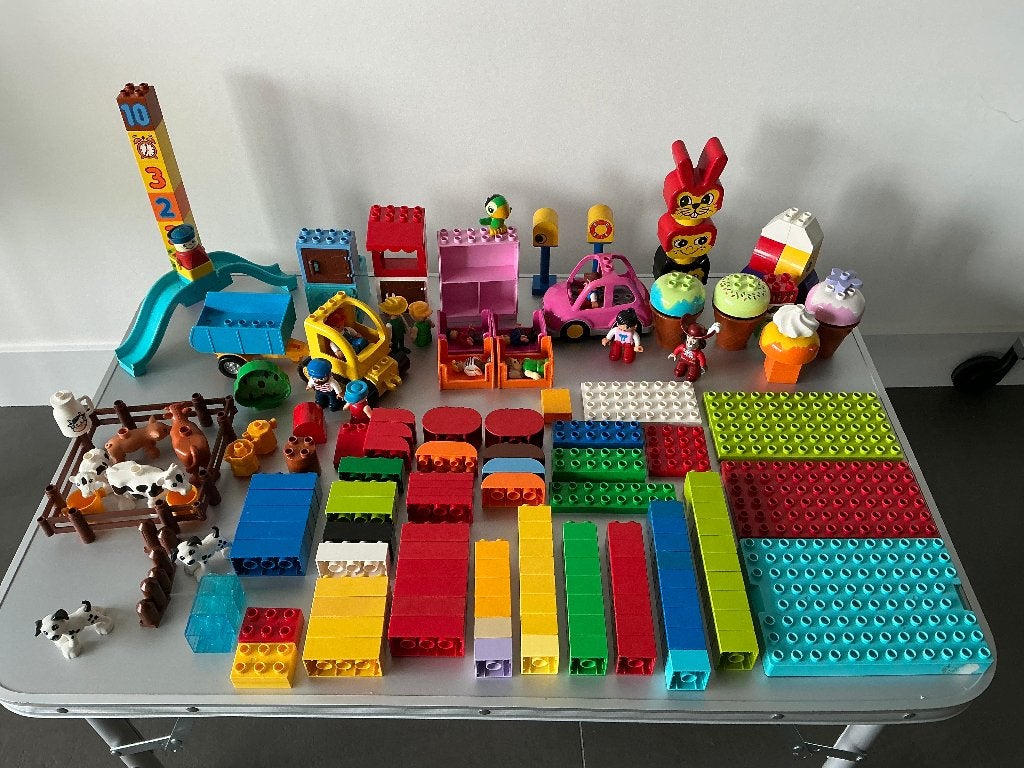 Lego Duplo verzameling , diverse stenen, figuren enz., Ophalen of Verzenden, Gebruikt, Duplo