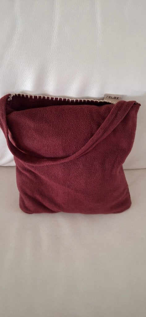 Plaid /deken  (Relax), Rood, Fleecedeken, Gebruikt, 125 cm