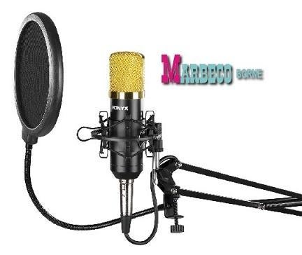 Studio condensator microfoon set, Popfilter, Tafelarm, Vonyx, Nieuw, Info@marbeco.nl, Studiomicrofoon