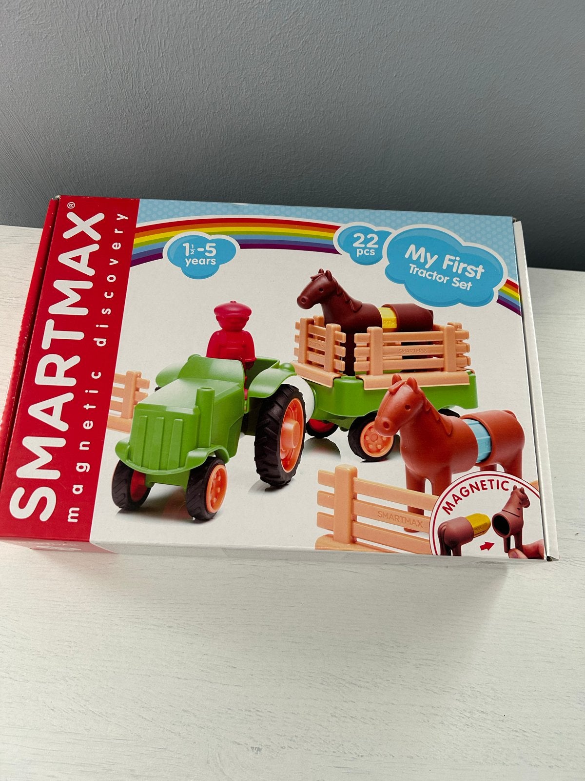 SmartMax My First Tractor Set - Magnetisch Speelgoed, Ophalen of Verzenden, Nieuw, Jongen of Meisje