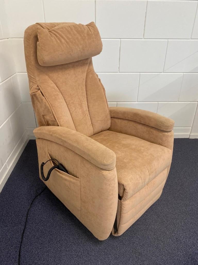 Fitform sta op relax stoel zand stof - 260327, Huis en Inrichting, Stoelen, Overige kleuren, Verzenden, Zo goed als nieuw, Eén