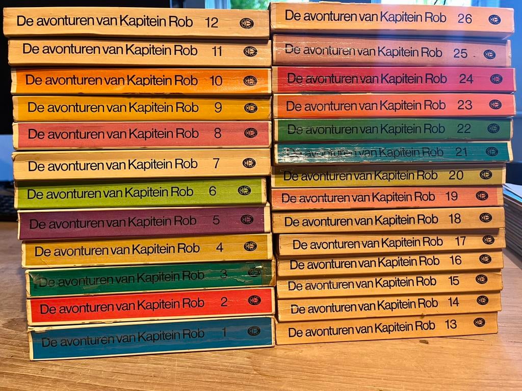 De avonturen van Kapitein Rob - Complete Serie (1-26), Gelezen, Complete serie of reeks, Ophalen of Verzenden, Pieter Kuhn