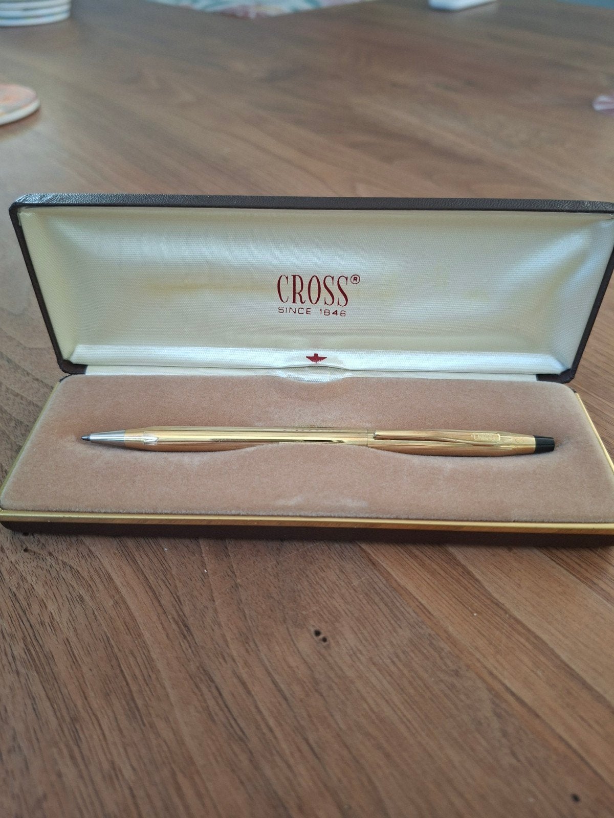 Cross Vulpotlood - Verguld - Zo goed als nieuw, Ophalen of Verzenden, Zo goed als nieuw, Balpen, Cross