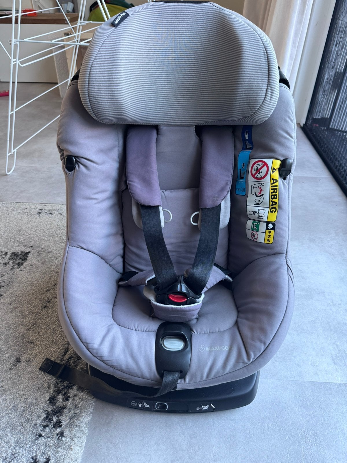 AxissFix Plus autostoel Maxi Cosi Isofix grijs, Ophalen, 9 t/m 18 kg, Zo goed als nieuw, Isofix