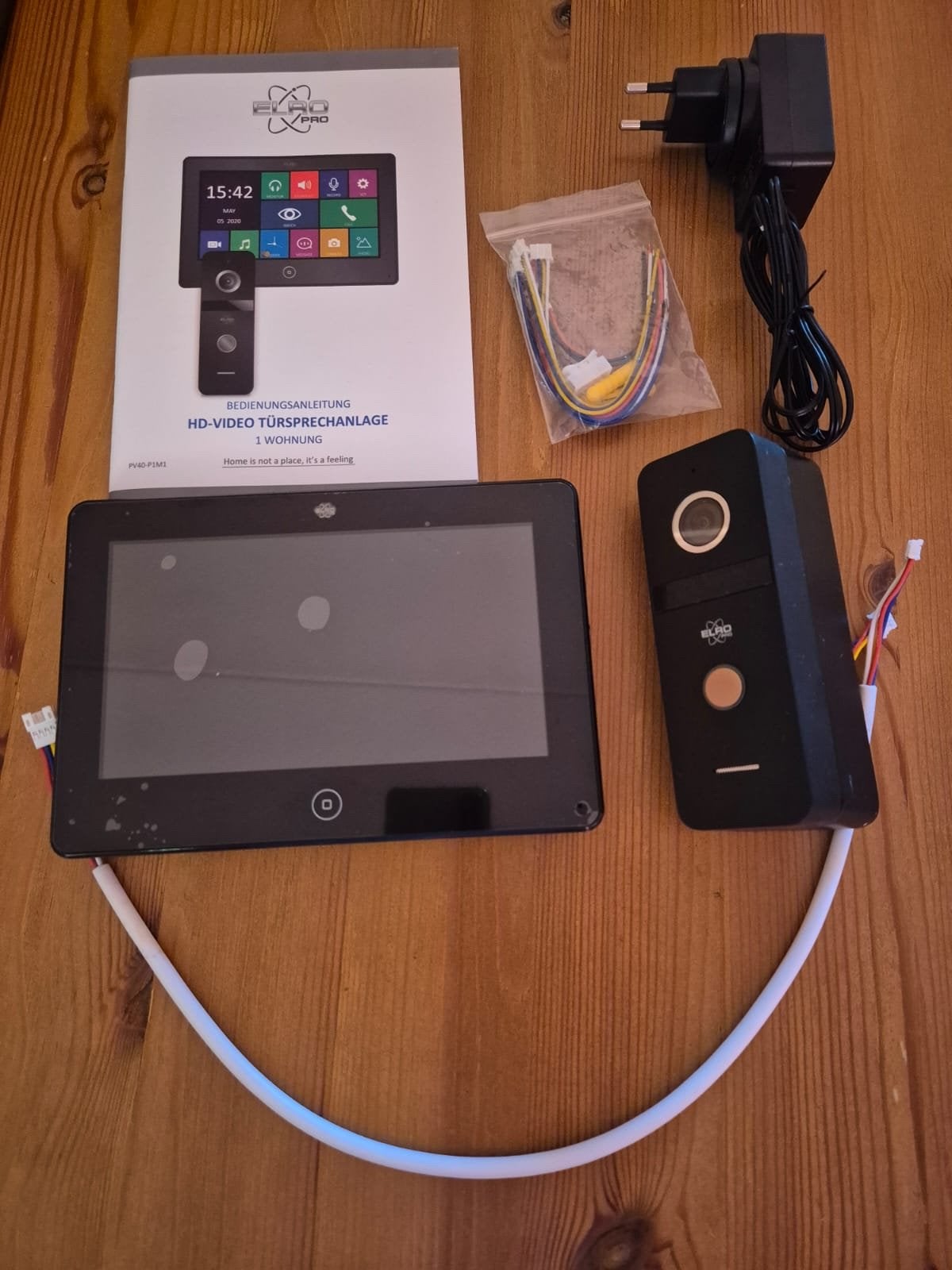 ELRO Pro HD Video Deur Intercom - Zo goed als nieuw, Doe-het-zelf en Verbouw, Alarmsystemen, Ophalen of Verzenden, Zo goed als nieuw