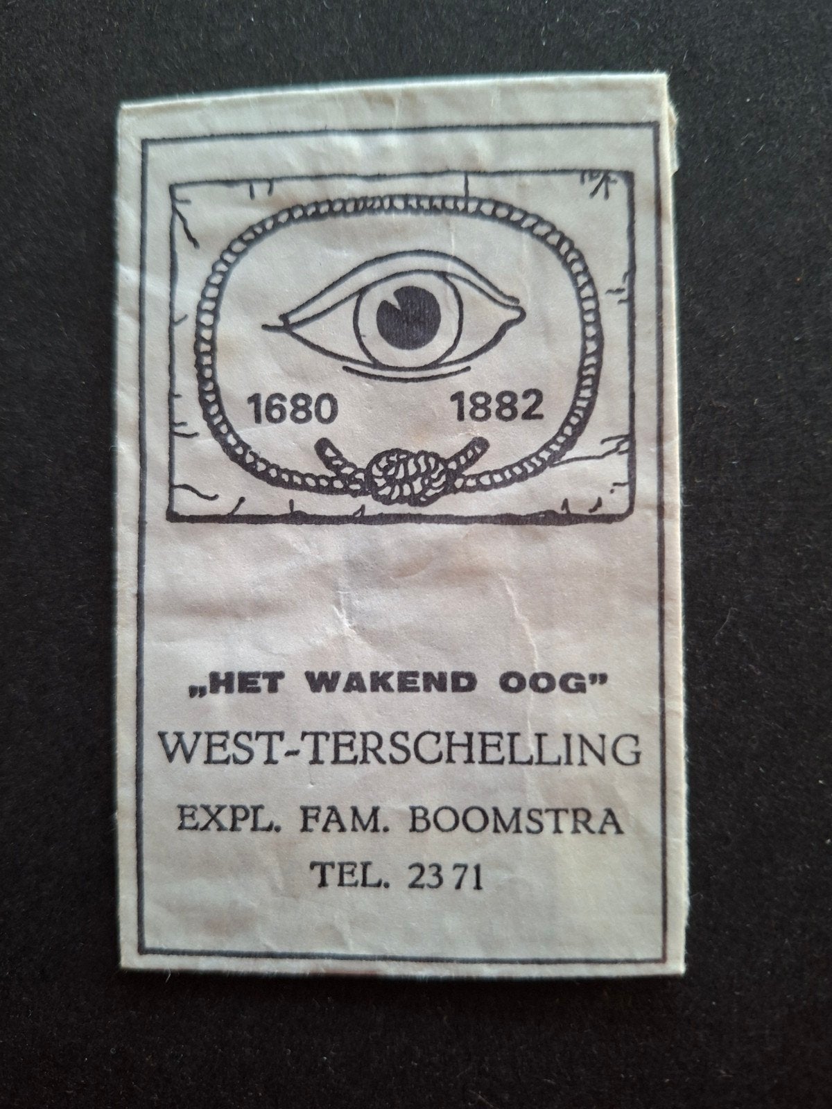 West-Terschelling, "Het Wakend Oog" 1680  1882, Verzenden, Nederland
