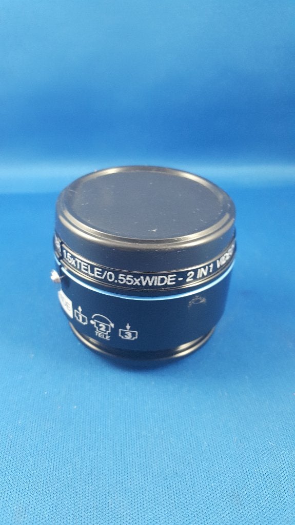 Oude lens 2 in 1 Video Converter 1,5x Tele 0,55x Wide 6C10, Ophalen of Verzenden, Voor 1940, Gebruikt, Overige onderwerpen