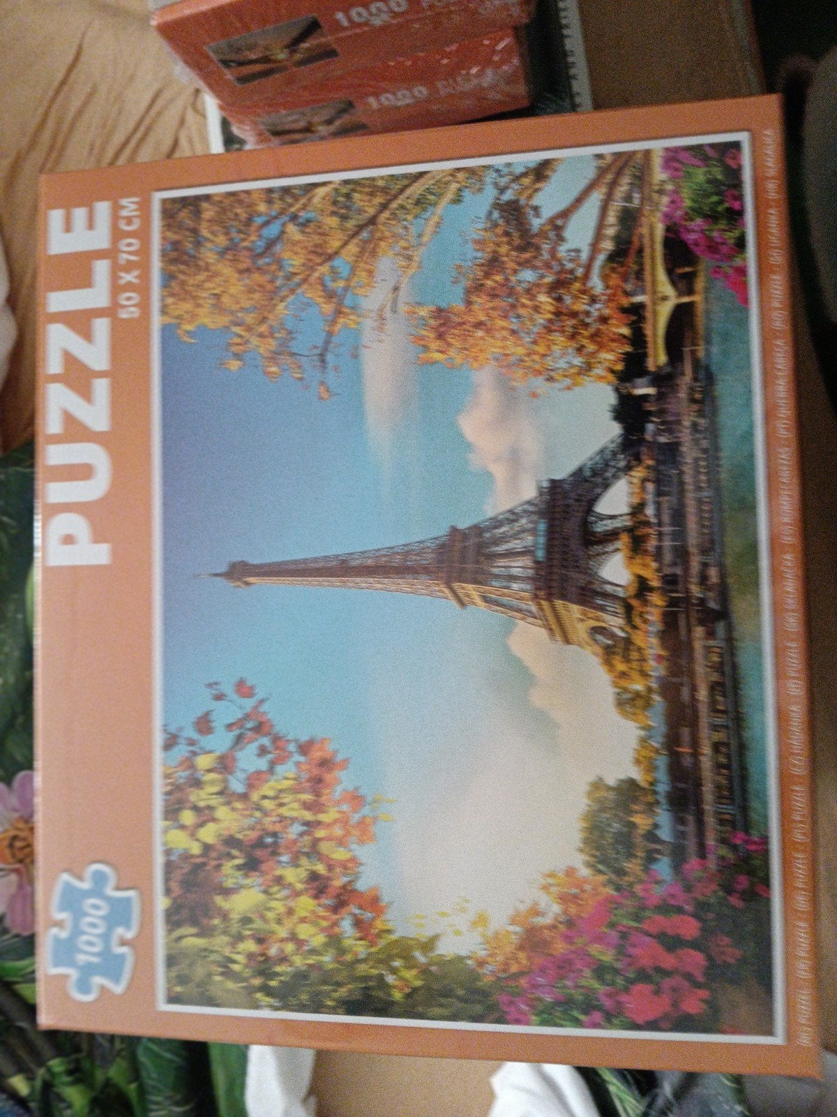 Puzzel Eiffeltoren Parijs 1000 stukjes 50x70 cm, Hobby en Vrije tijd, Denksport en Puzzels, Nieuw, Legpuzzel, 500 t/m 1500 stukjes
