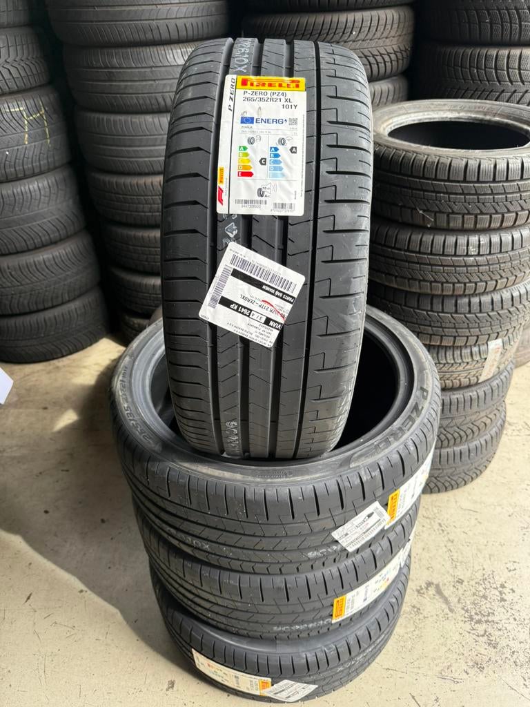 4x 265/35/21 Pirelli (PZ4) P-ZERO 101Y, Auto-onderdelen, Banden en Velgen, Ophalen, 265 mm, Nieuw, 21 inch