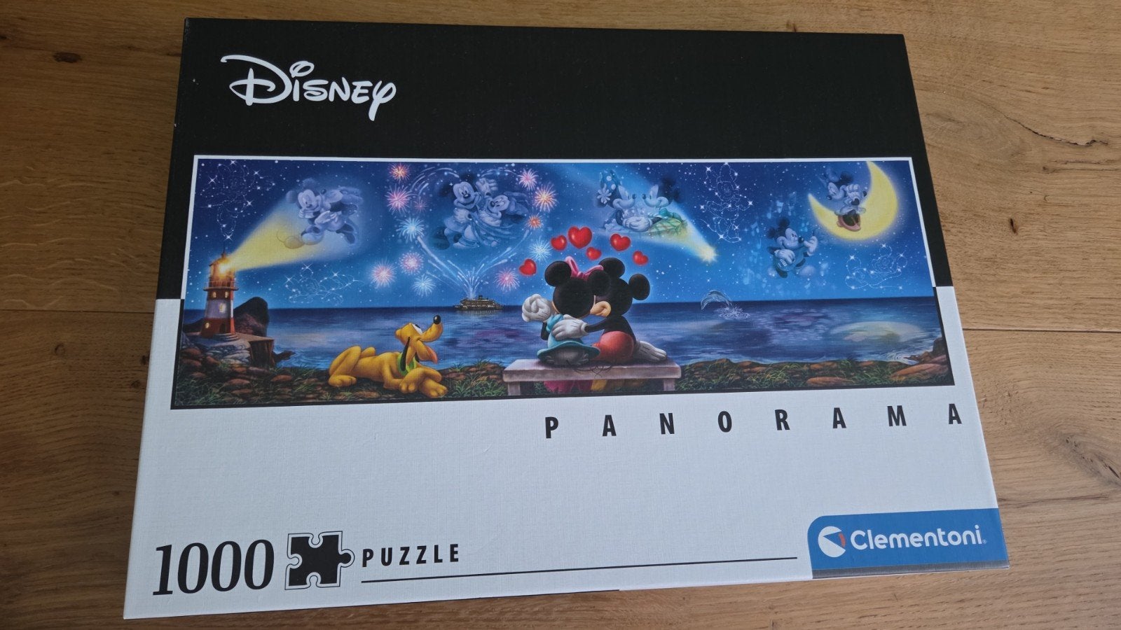 Disney Panorama Legpuzzel 1000 stukjes - Mickey & Minnie, Hobby en Vrije tijd, Denksport en Puzzels, Ophalen, Zo goed als nieuw