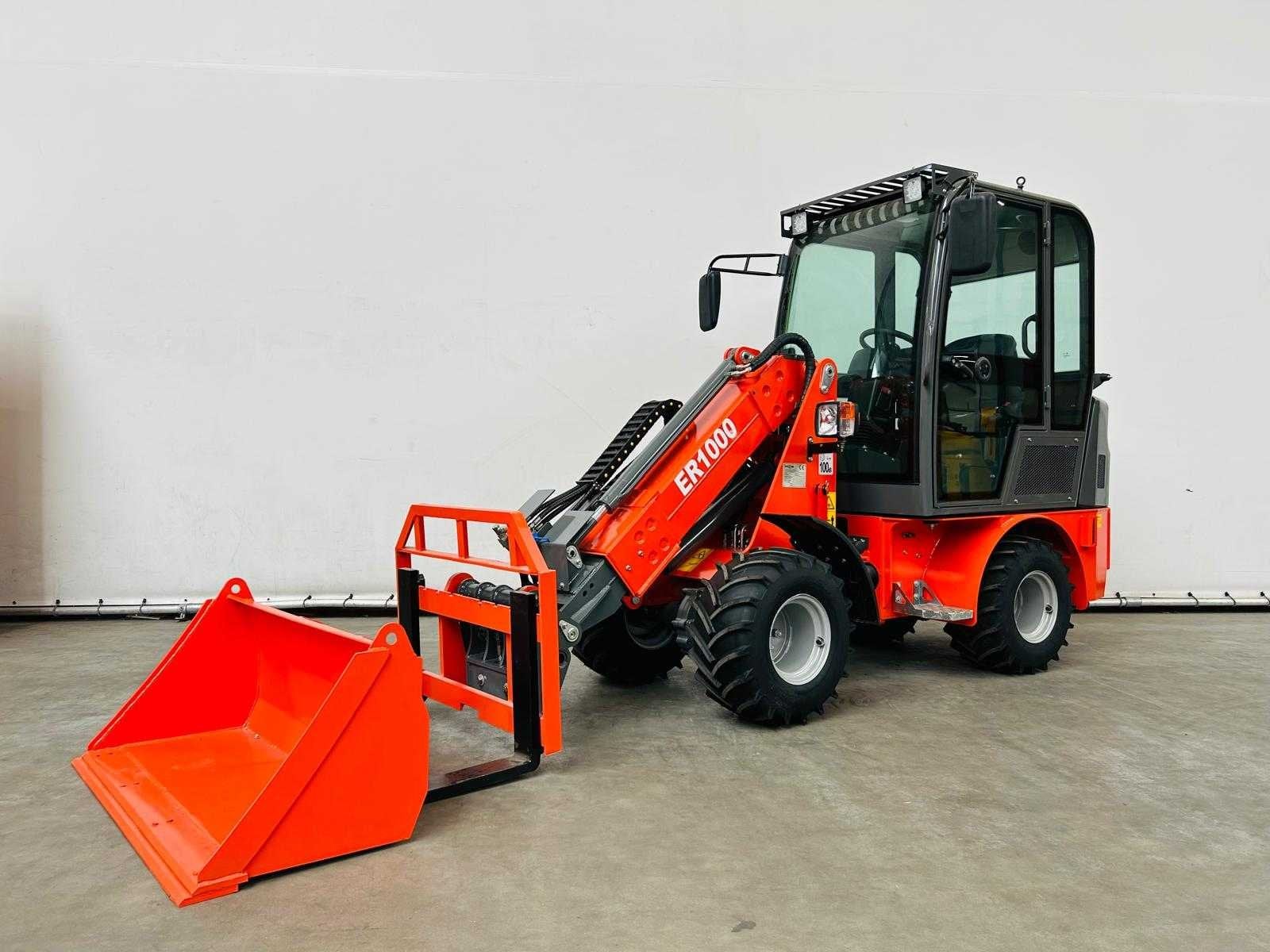 Everun - 2026 - ER1000 - Telescopische knikwiellader Kubota, Wiellader of Shovel