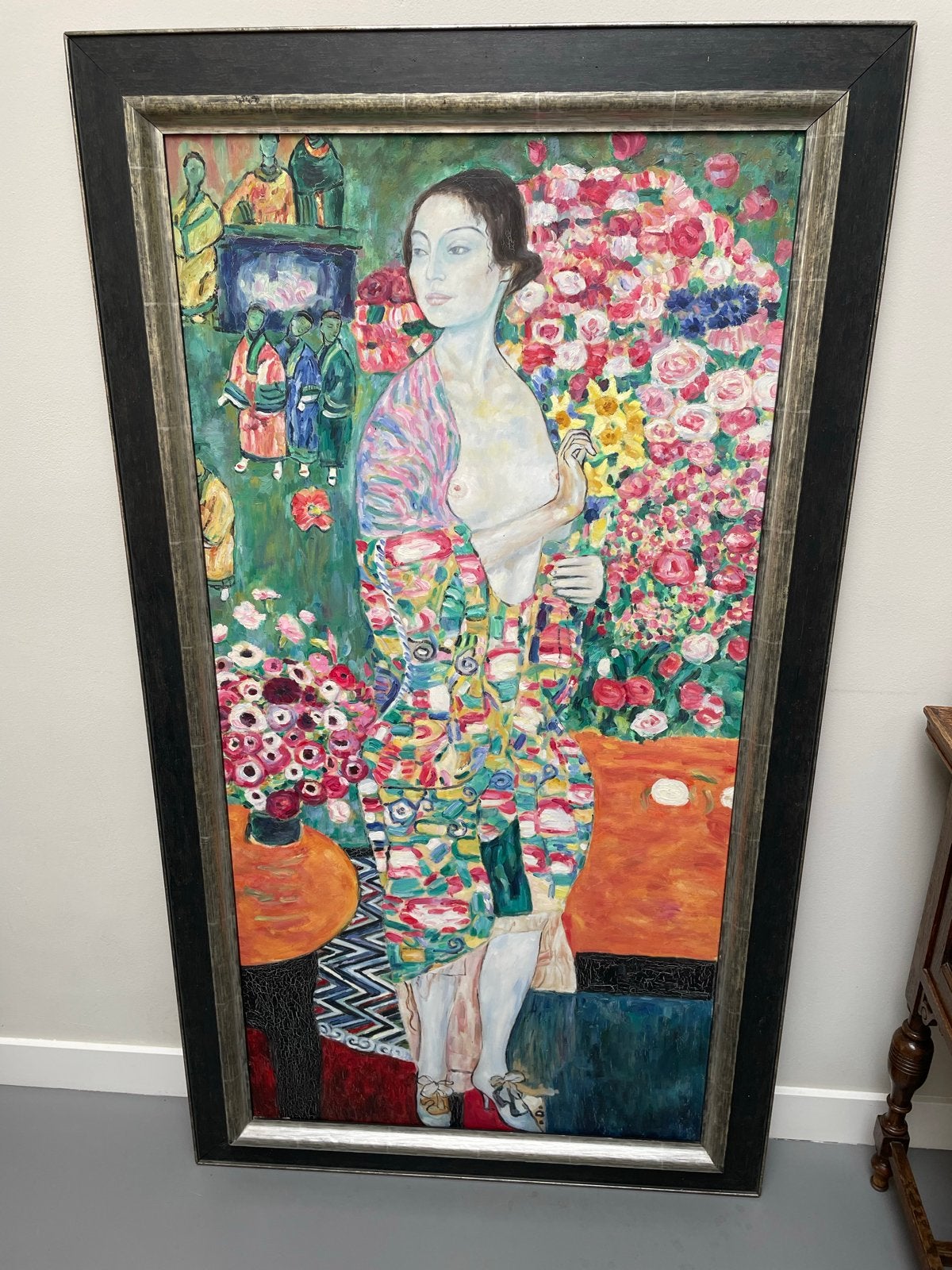 Reproductie van "De Danseres" van Gustav Klimt (1916-1918), Antiek en Kunst, Kunst | Schilderijen | Klassiek, Ophalen, Overige stijlen
