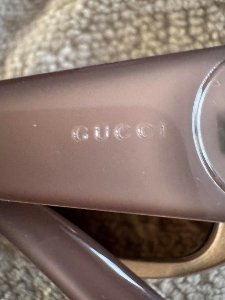 Orginele GUCCI zonnebril met etui (glazen met sterkte ), Overige merken, Gebruikt, Zonnebril, Bruin