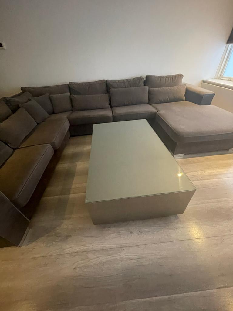 Salontafel Erik Kuster stijl - Modern en Luxe, Huis en Inrichting, Tafels | Salontafels, Gebruikt, 100 tot 150 cm, Glas, Rechthoekig
