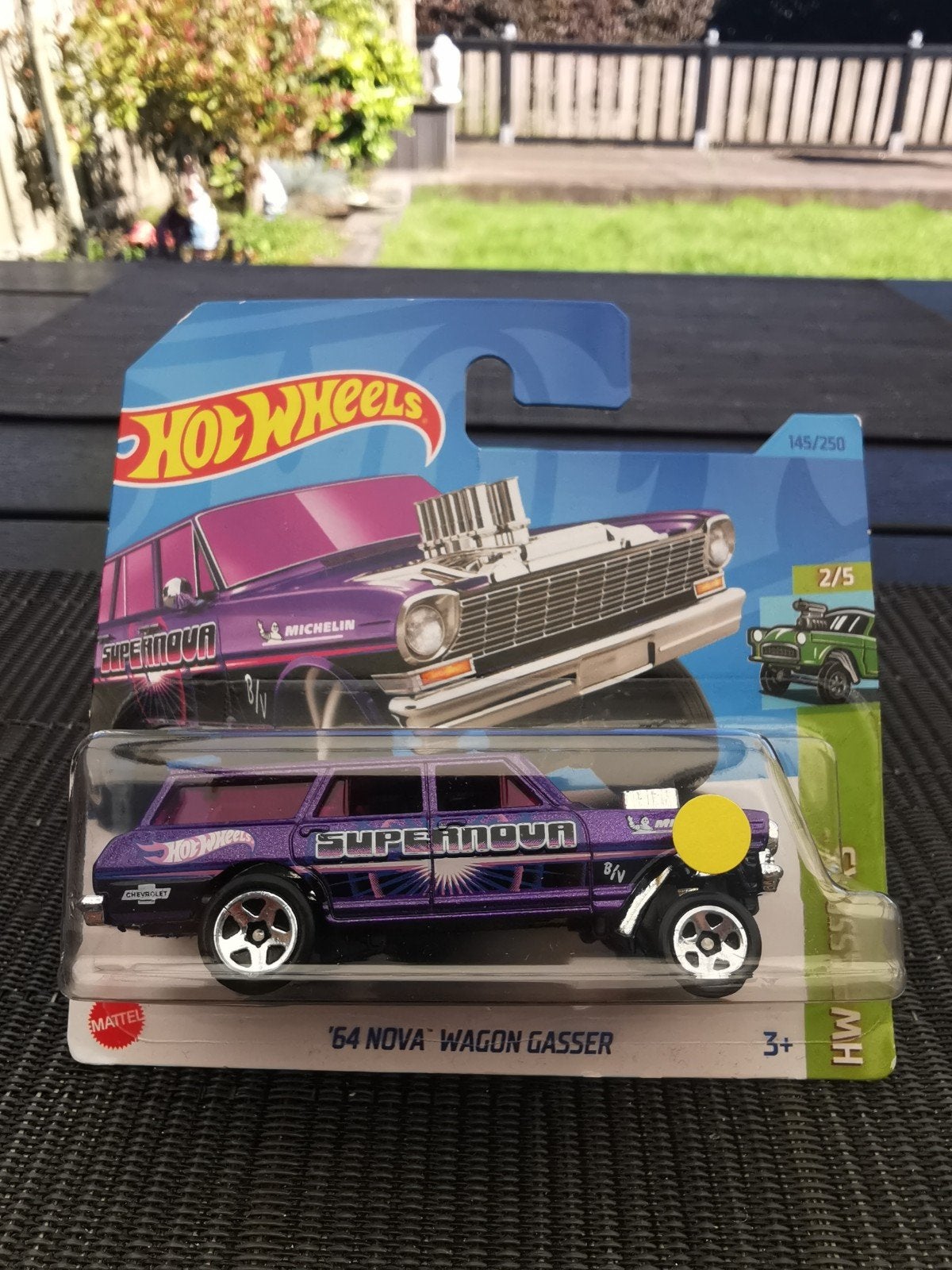 HotWheels Chevy Nova Wagon Gasser paars, Ophalen of Verzenden, Nieuw, Auto