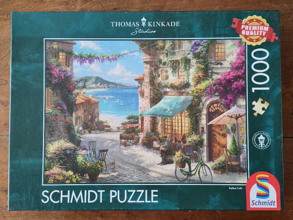 Schmidt puzzel Thomas Kinkade - 1000 stukjes, Ophalen of Verzenden, 500 t/m 1500 stukjes, Gebruikt, Legpuzzel