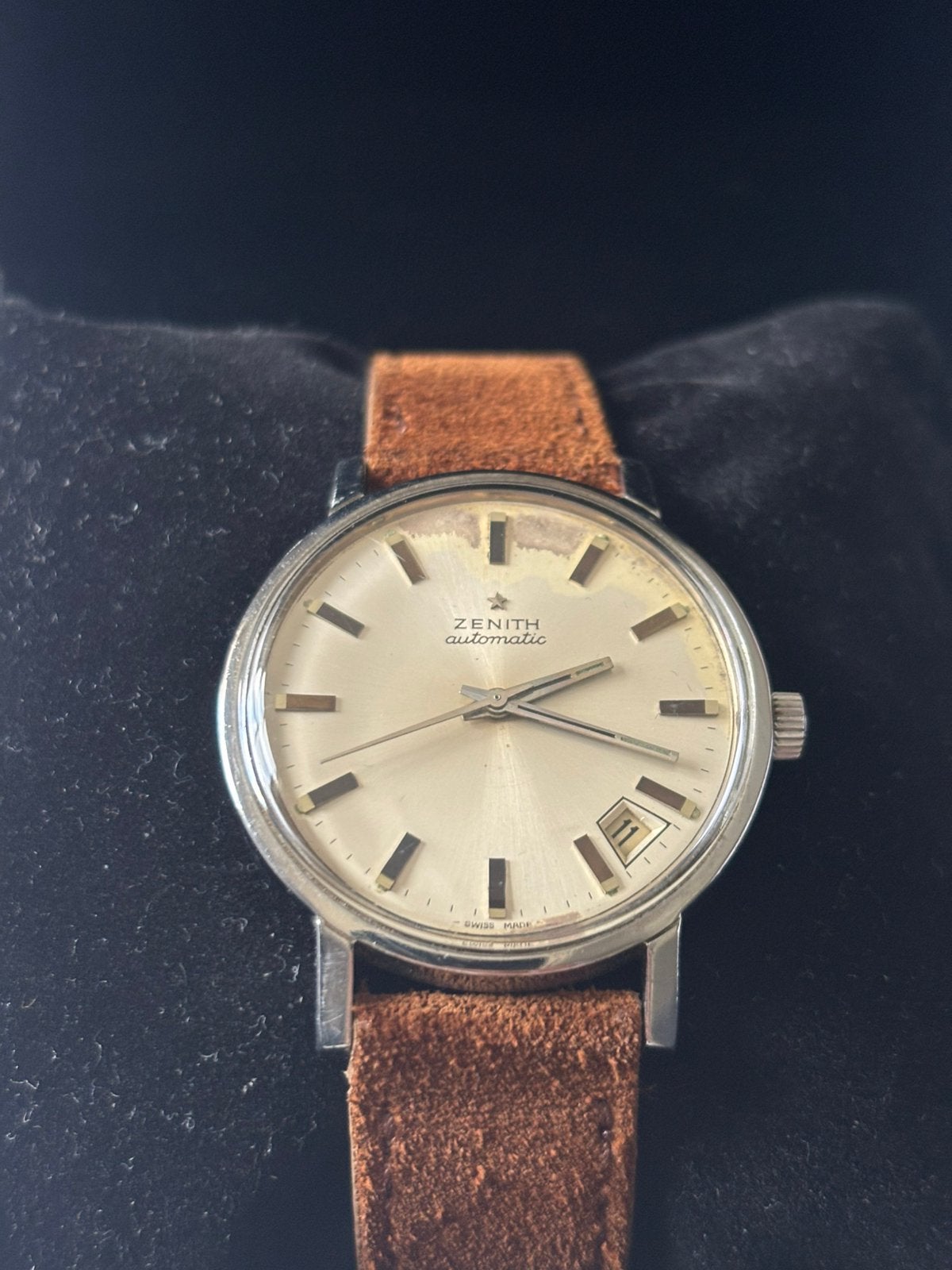 Zenith vintage automatisch horloge, Ophalen of Verzenden, Staal, Overige merken, 1960 of later