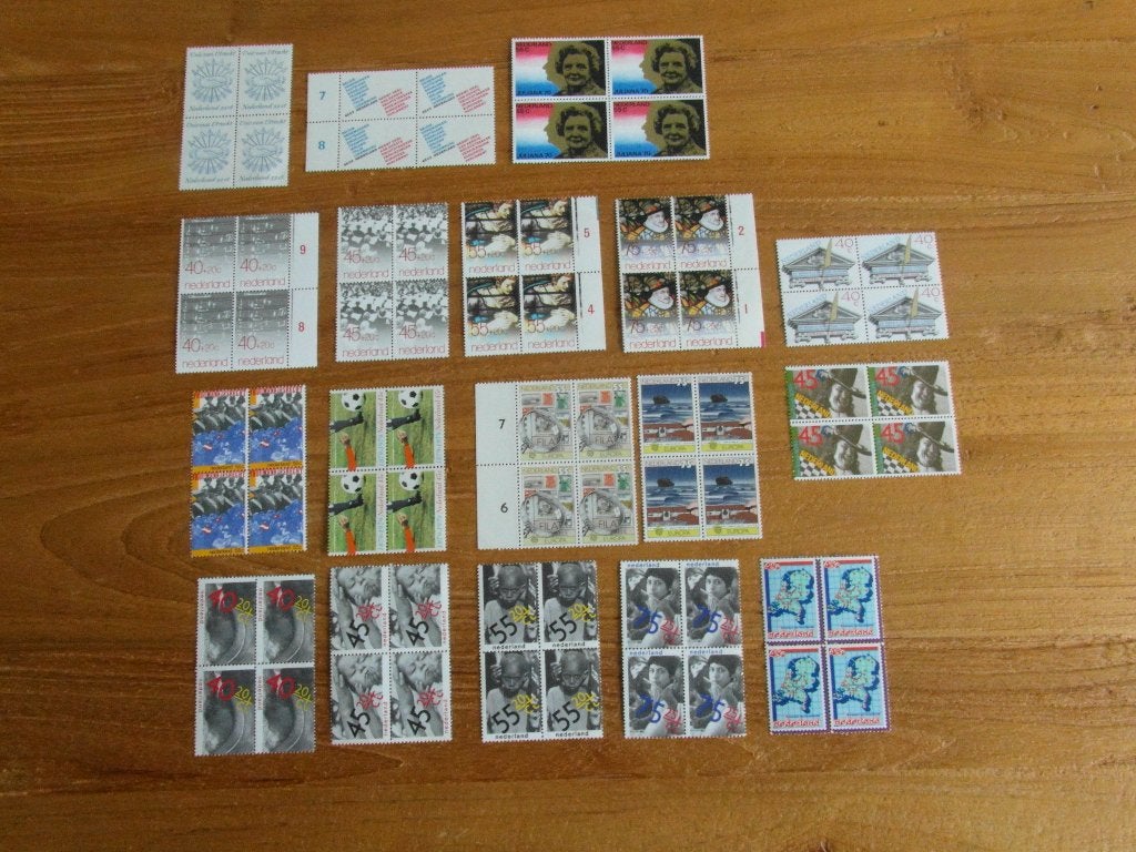 Blokken van 4 zegels uit jaargang1979 Postfris, Postzegels en Munten, Ophalen of Verzenden, Na 1940, Postfris