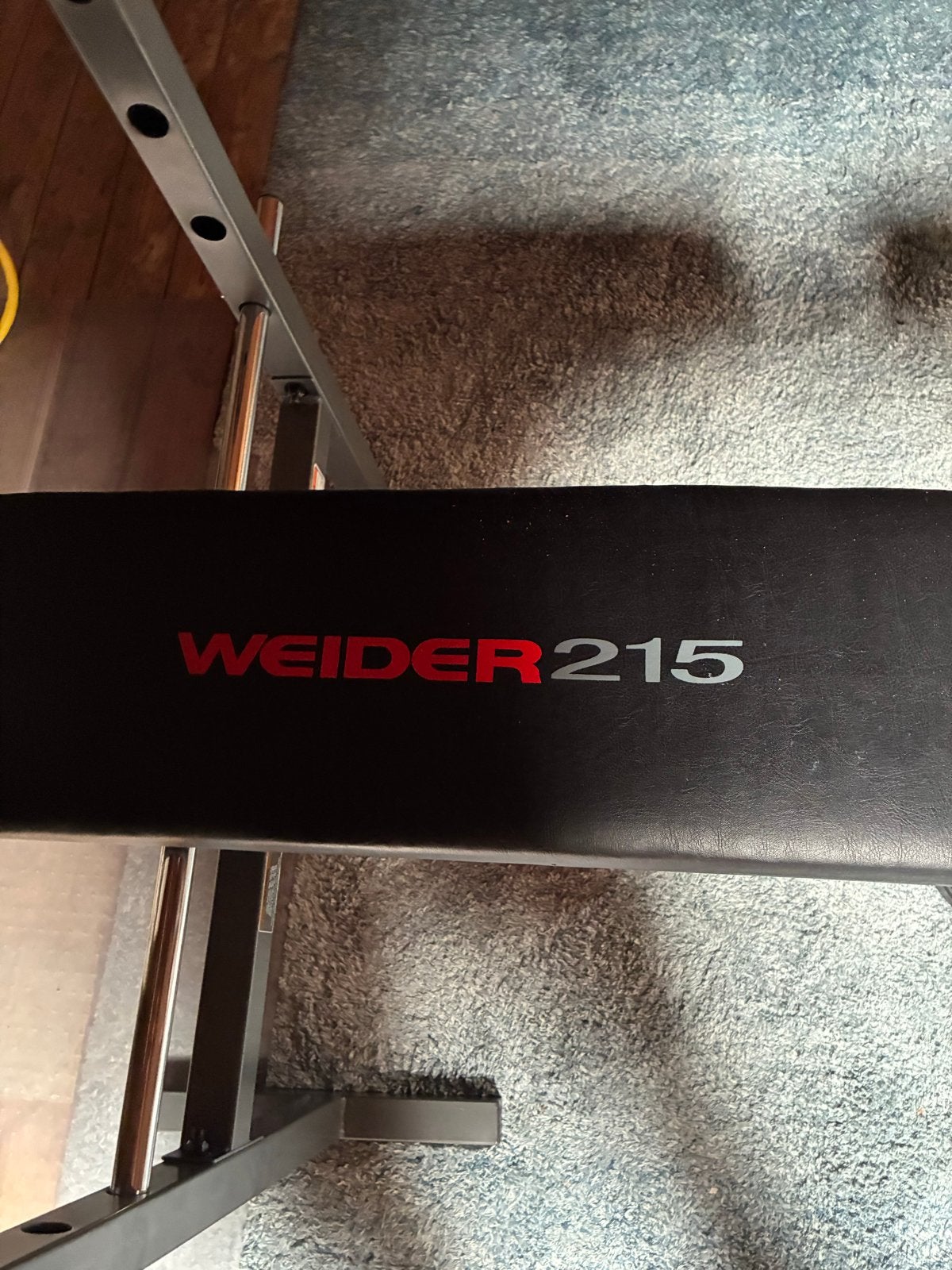 Weider 215 Fitnessbank met Halters en Gewichten, Ophalen, Gebruikt, Borst, Fitnessbank