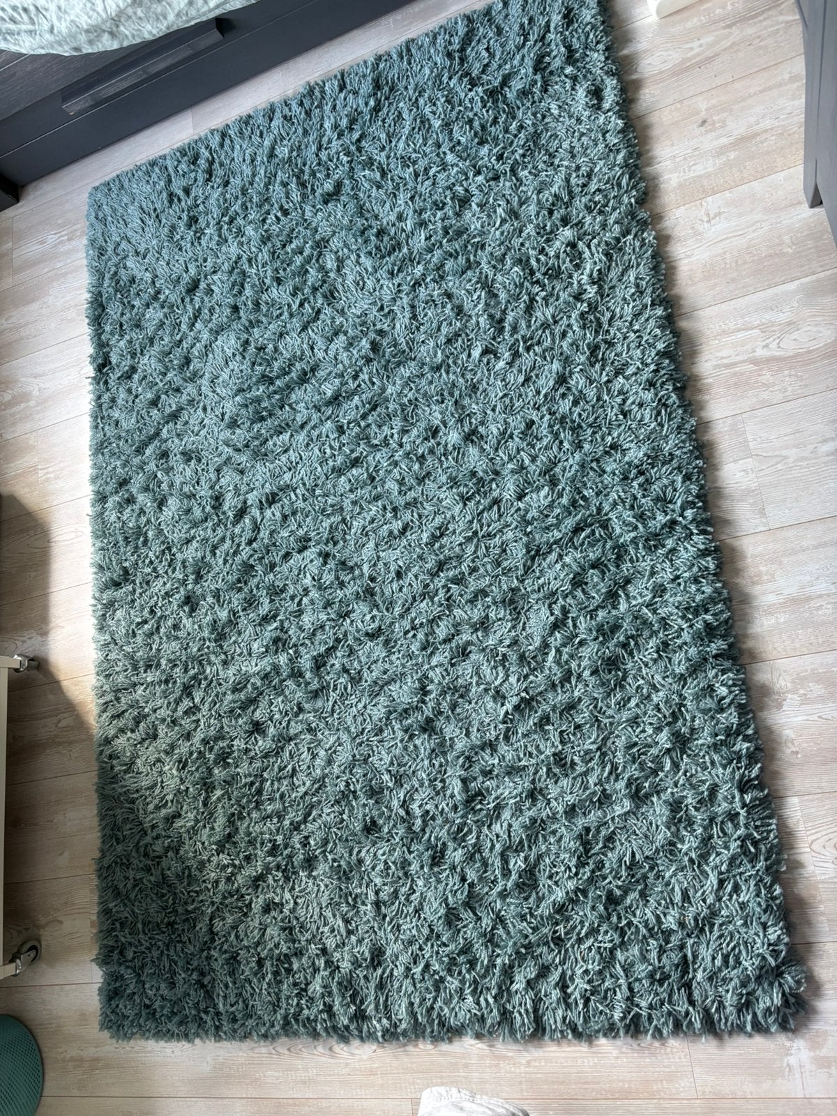 Vloerkleed hoogpolig, Ophalen, Gebruikt, 100 tot 150 cm, Blauw
