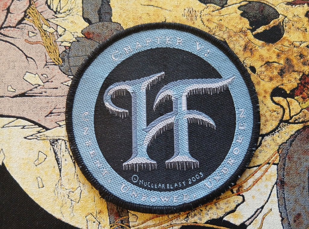Hammerfall vintage 2005 Chapter V: patch h10  metal, Ophalen of Verzenden, Nieuw, Kleding