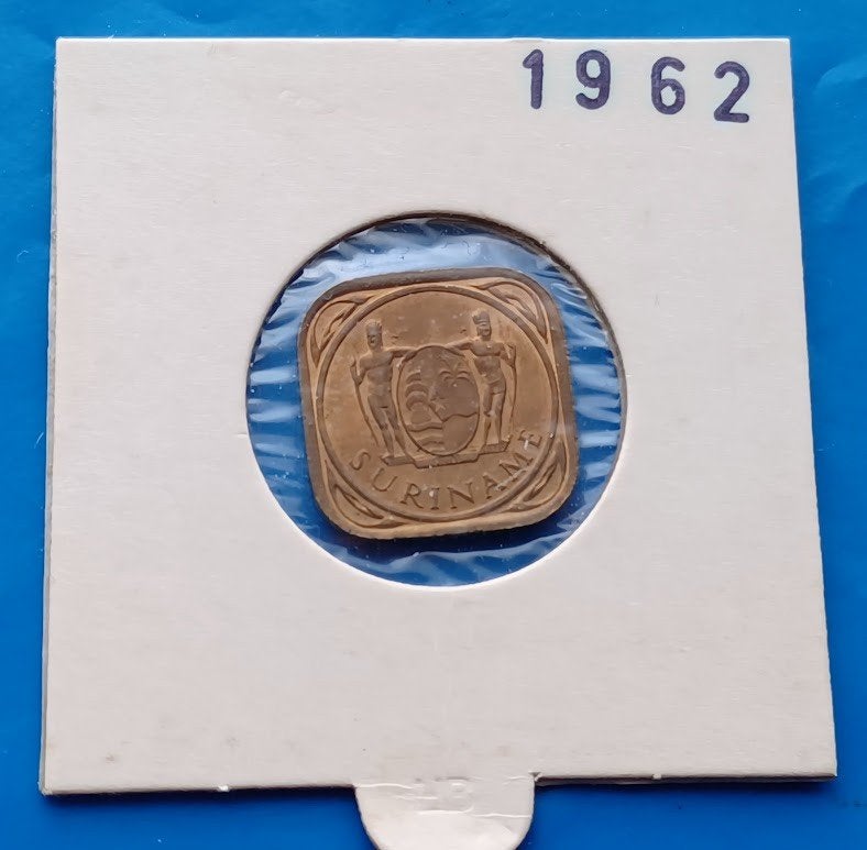 Suriname 5 cent - 1962, Postzegels en Munten, Verzenden, Koningin Juliana, 5 cent, Losse munt