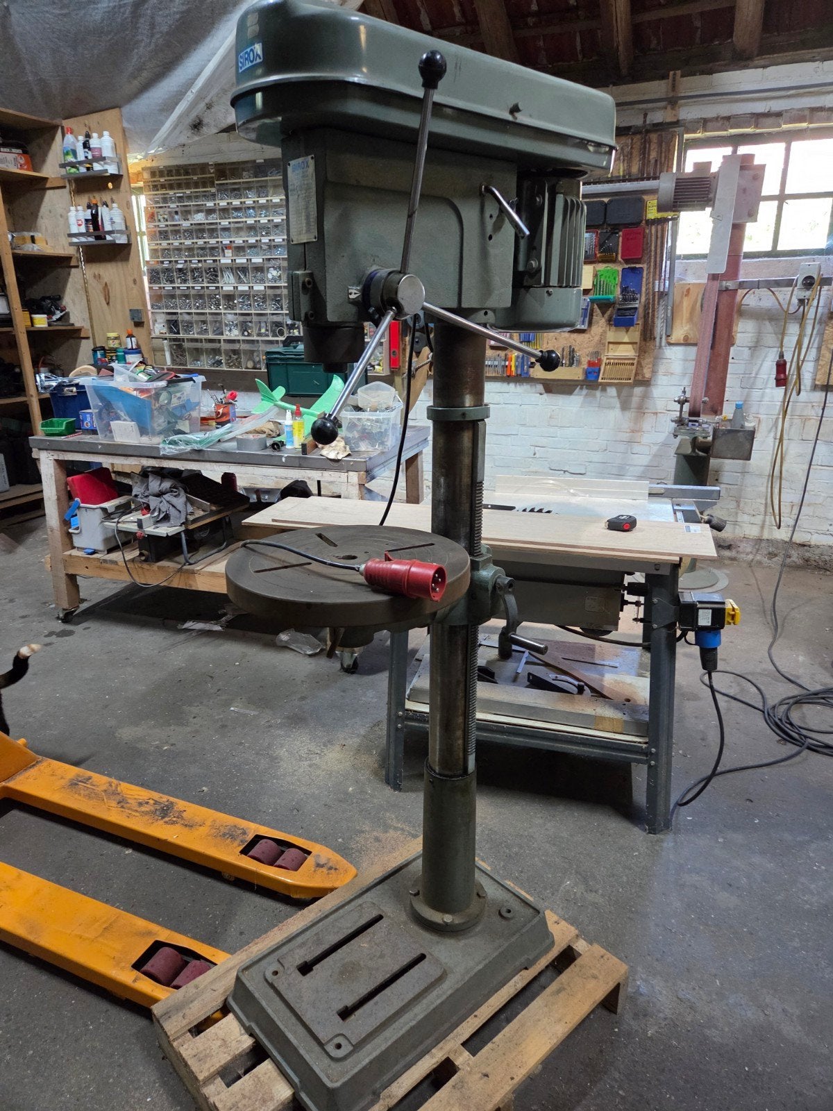 Kolomboormachine Sirox CH-6 - Gebruikt, Doe-het-zelf en Verbouw, Gereedschap | Boormachines, Ophalen, Gebruikt, 600 watt of meer