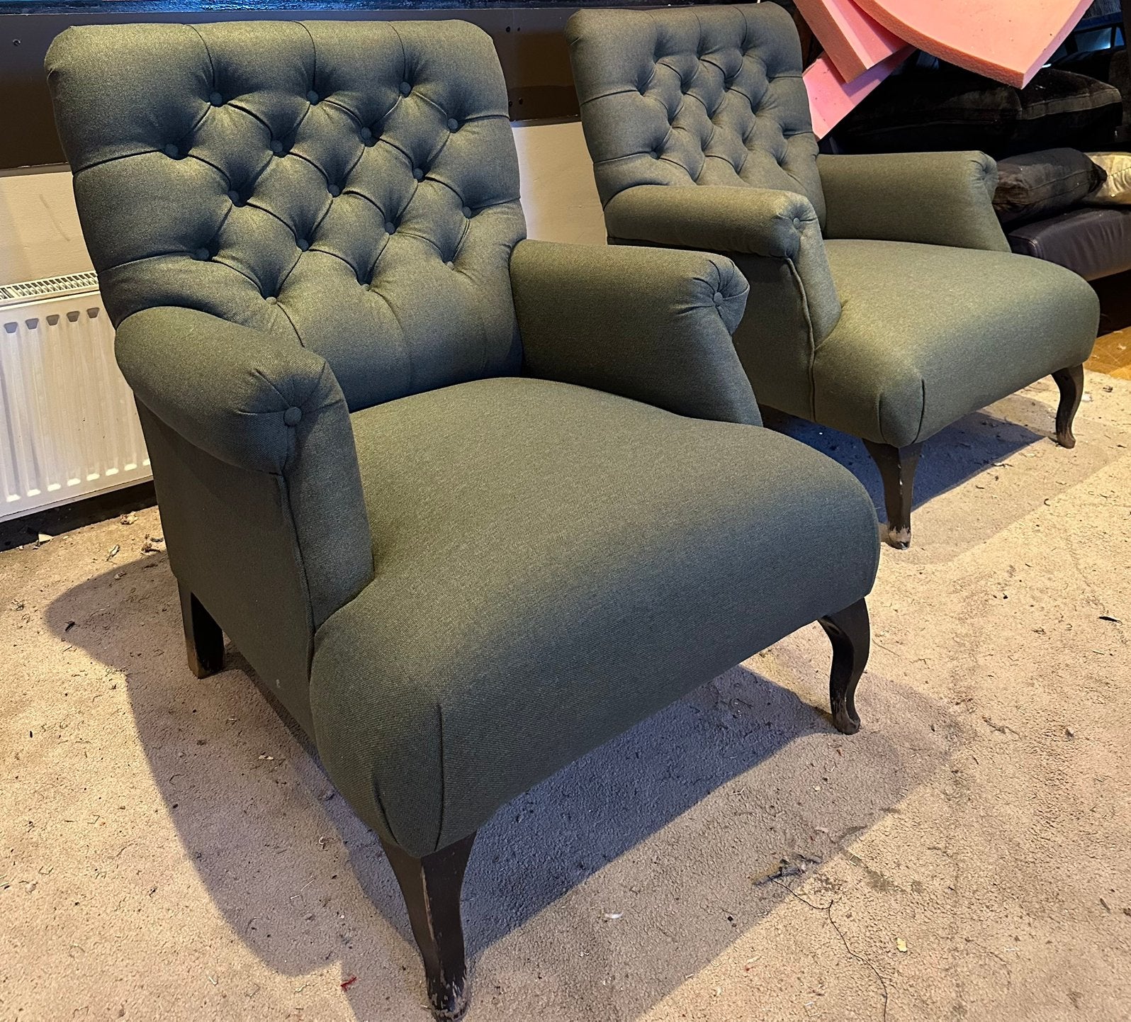 Fauteuil Stofferen of bank, Huis en Inrichting, Fauteuils, Ophalen of Verzenden, Zo goed als nieuw, 75 tot 100 cm