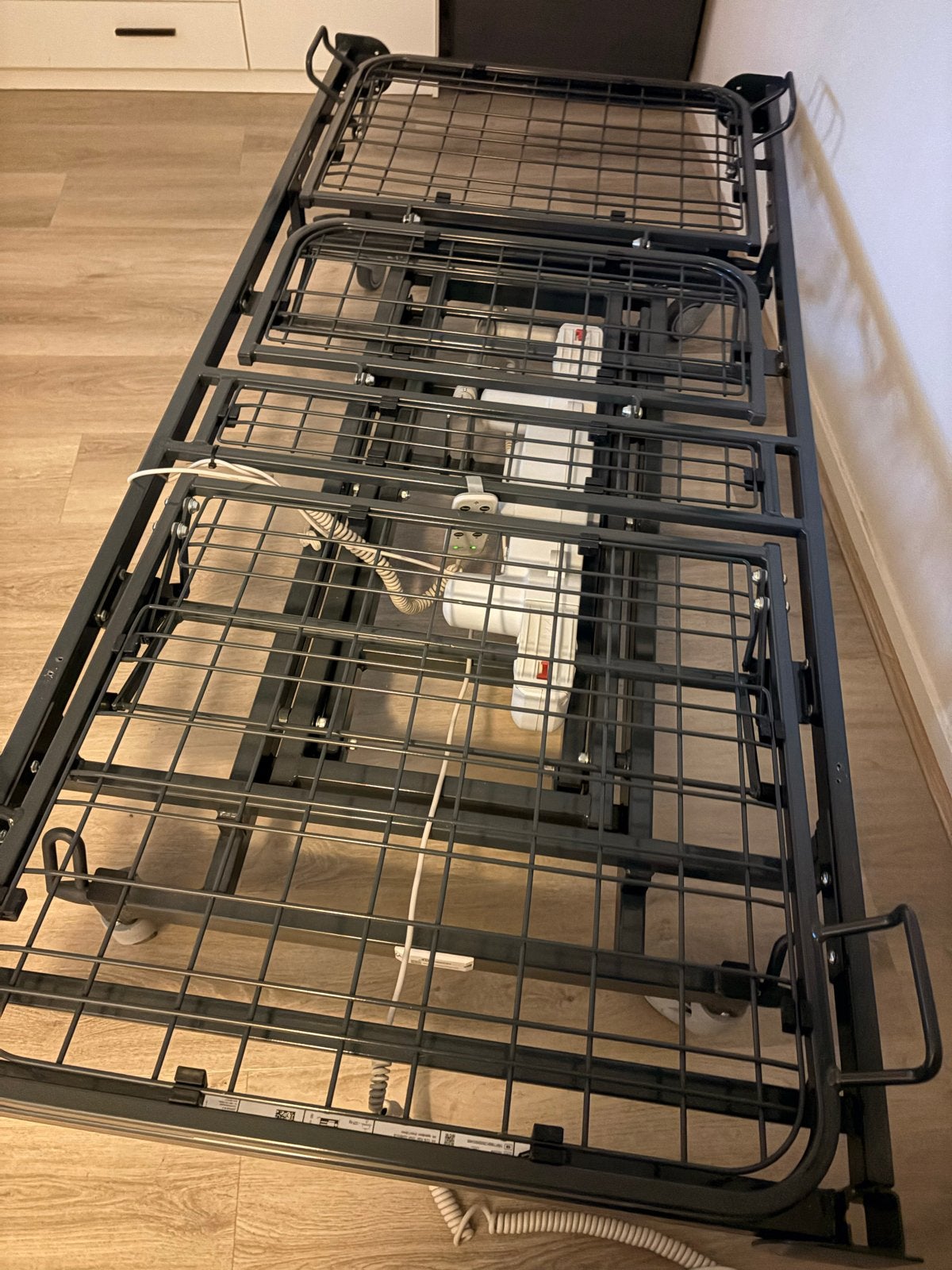 Verstelbaar eenpersoonsbed met afstandsbediening, Ophalen, Verstelbaar, 90 cm, Eenpersoons