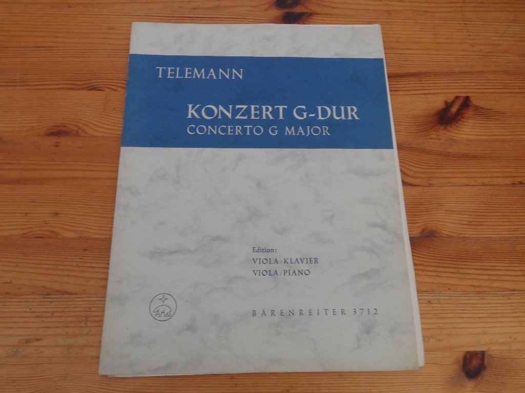 Telemann - konzerten, Muziek en Instrumenten, Gebruikt, Klassiek, Piano, Ophalen of Verzenden
