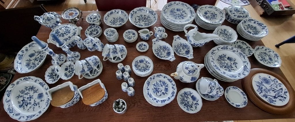 Blue Danube servies, Ophalen