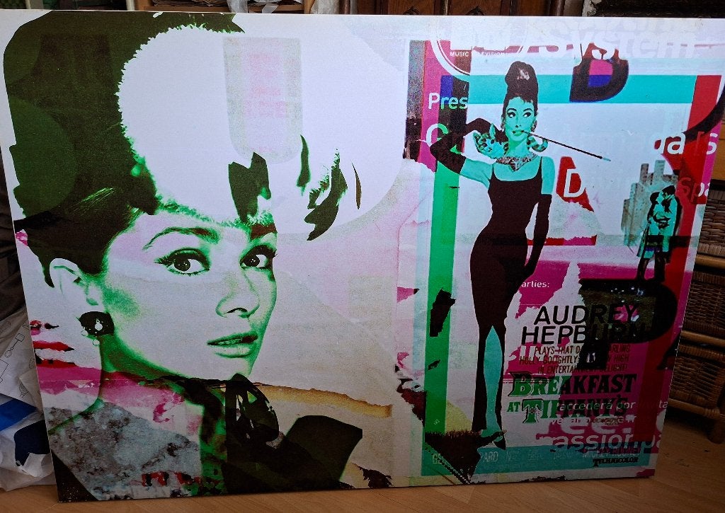 schilderij Audrey Hepburn, Ophalen