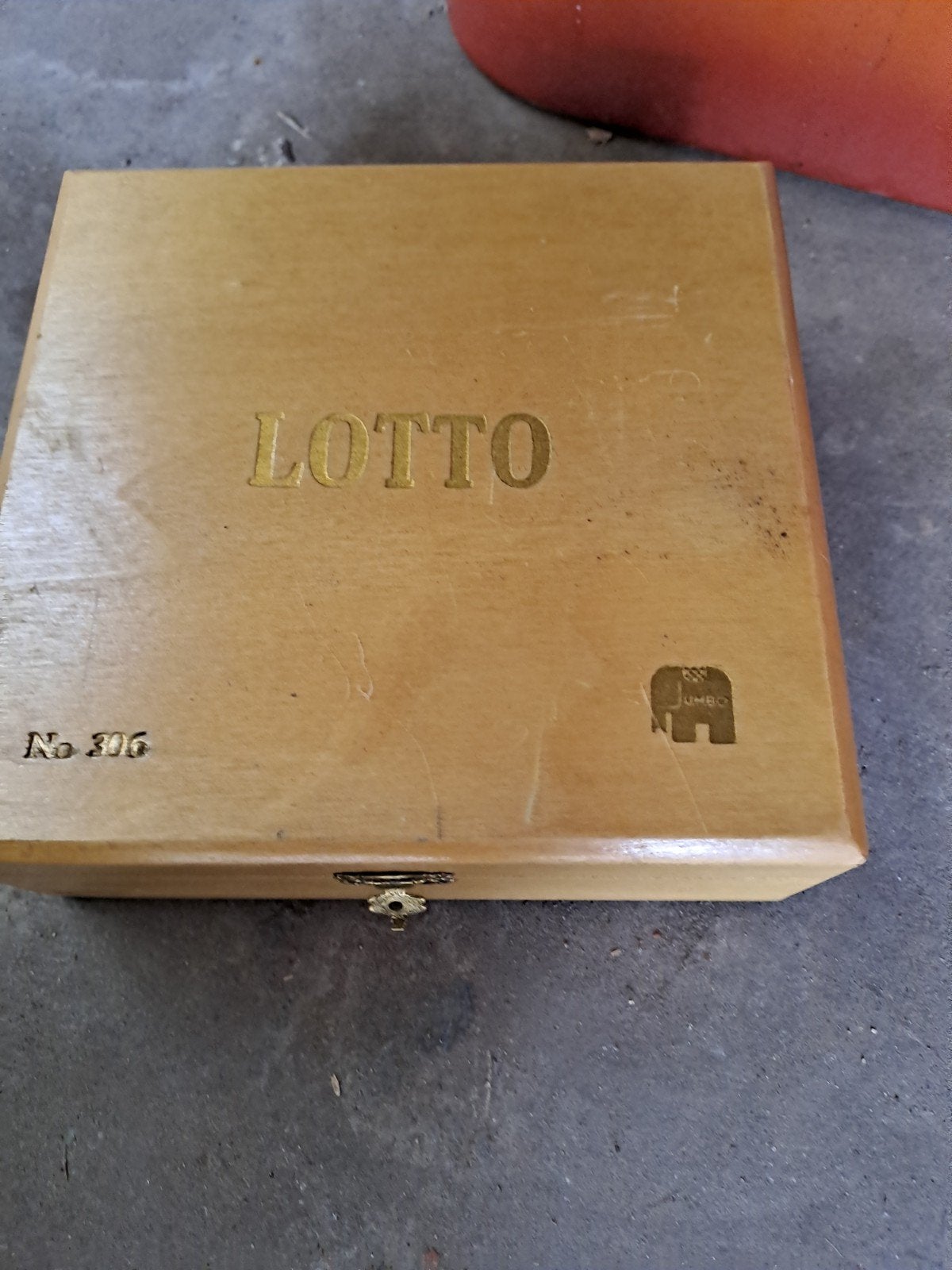 Vintage Lotto Spel van Jumbo in Houten Kist, Ophalen of Verzenden