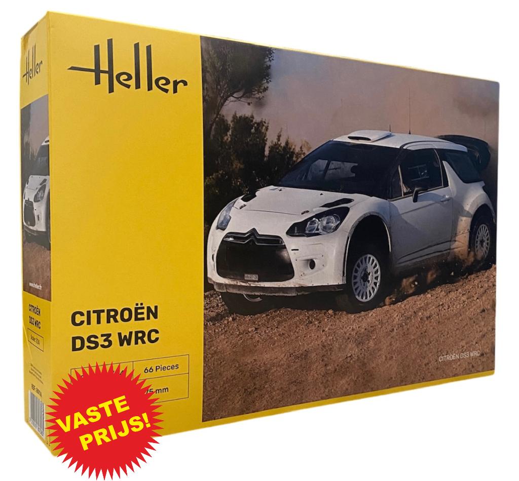 Citroën DS3 WRC (Heller 80758) 1/24, Auto, Groter dan 1:32, Nieuw, Ophalen of Verzenden