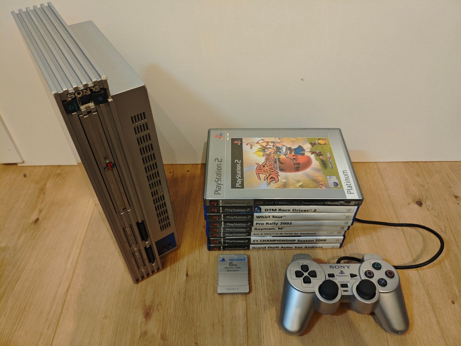 Compleet gereinigde PS2 Satin Silver met games, Spelcomputers en Games, Spelcomputers | Sony PlayStation 2, Ophalen of Verzenden