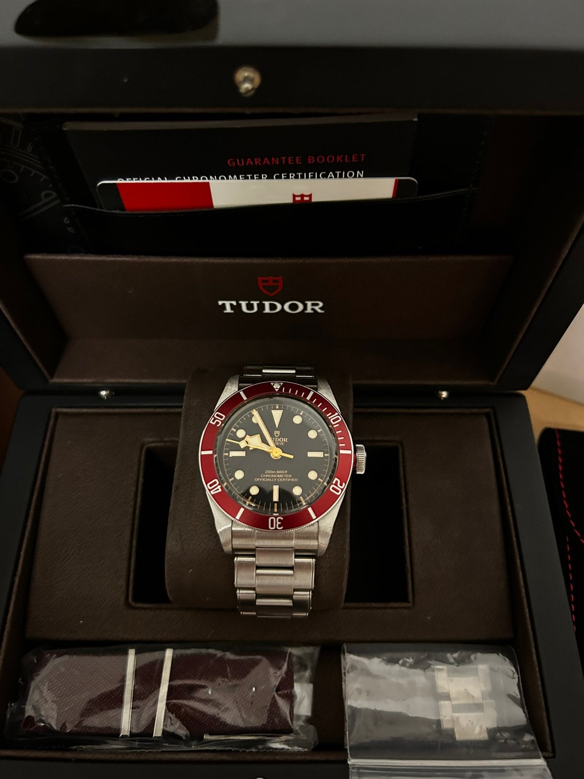 Tudor Black Bay Full Sett 2017, Sieraden, Tassen en Uiterlijk, Horloges | Heren, Overige merken, Staal, Staal, Polshorloge