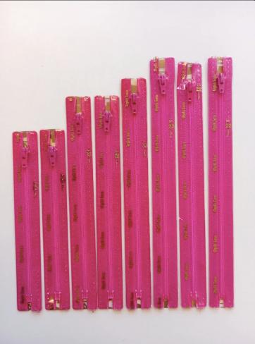 8 Optilon ritsen - niet deelbaar Kleur 786 roze, Ophalen of Verzenden, Nieuw, Rits of Sluiting