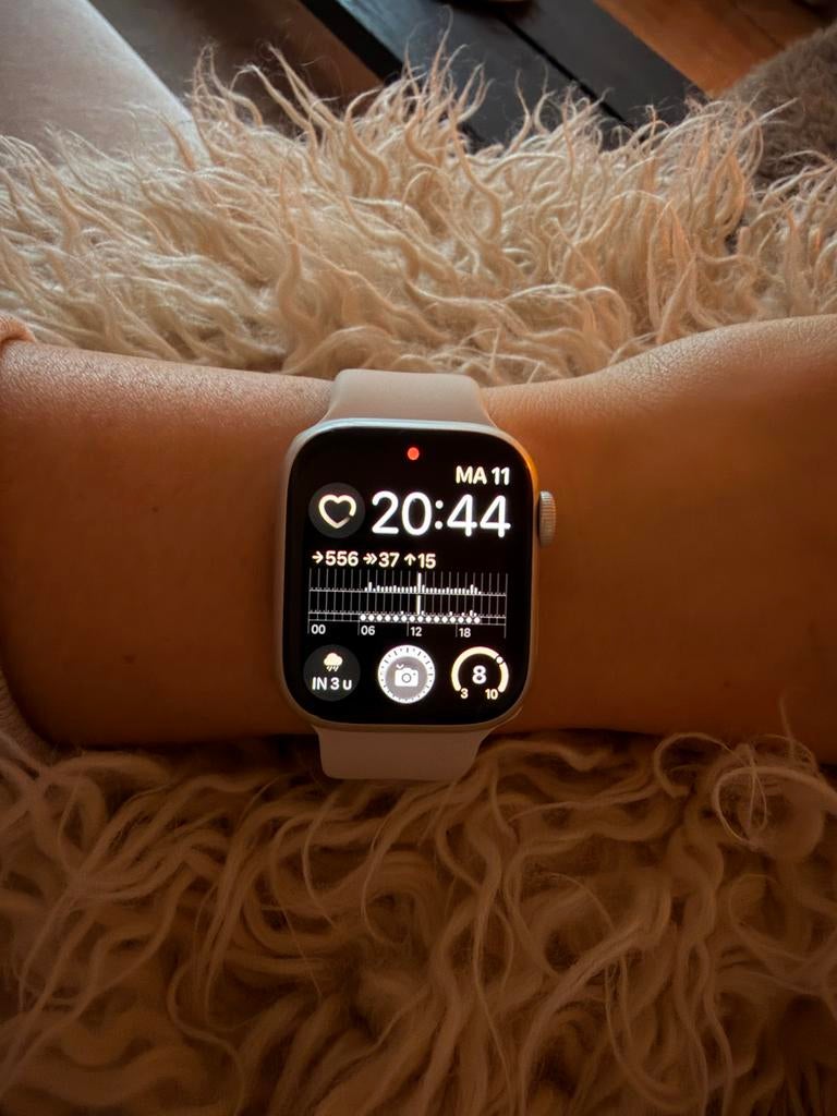 Apple Watch Series 7, Ophalen, Gebruikt, Hartslag, Wit